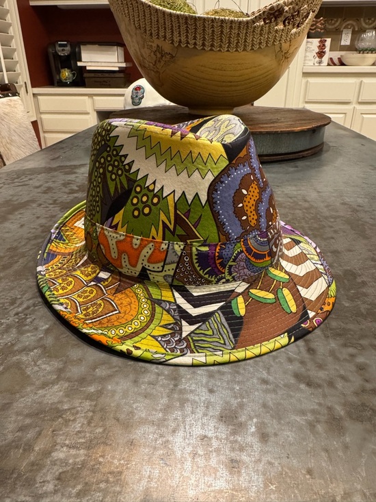 Hermes Accessories - HERMES Silk Fedora Hat - Multicolor